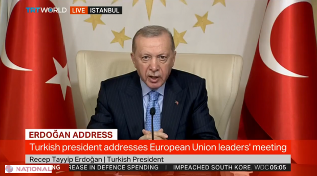 Erdogan sprijină armistițiul propus de Zelenski și reiterează disponibilitatea Turciei de a găzdui negocierile dintre Ucraina și Rusia