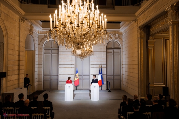 Doscursul integral al Maiei Sandu, susținut la Palatul Élysée