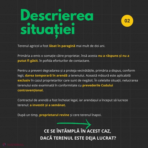 NOU // Dacă un teren a fost abandonat cel puțin doi ani și proprietarul nu poate fi găsit, primăria poate închiria temporar terenul