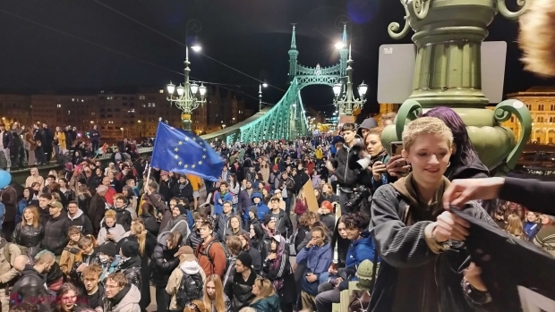 Orban pregătește o lege care să interzică blocarea podurilor în Budapesta în timpul protestelor