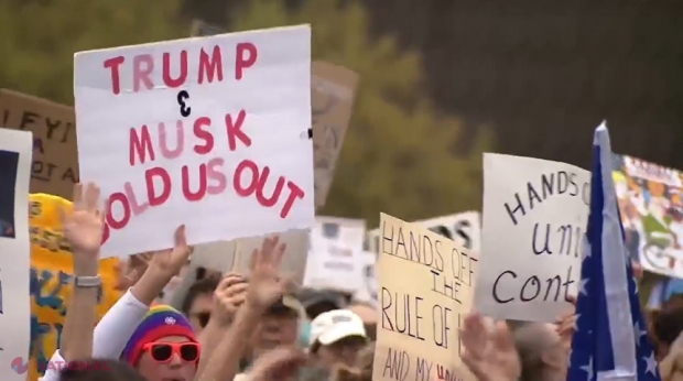 Băsescu despre protestele „Hands off” din SUA: Donald Trump nu cedează presiunii străzii, miliardarii caută control politic și militar