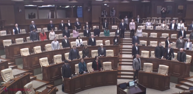 Parlamentul R. Moldova, solidar cu Ucraina: Minut de reculegere pentru victimele atacului din Krivoi Rog