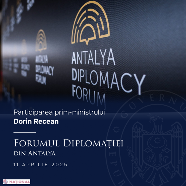 Premierul Dorin Recean, la Forumul diplomației din Antalya, alături de lideri mondiali