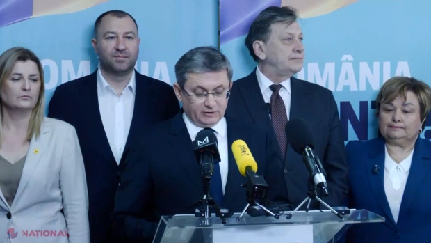 Igor Grosu și Crin Antonescu, conferință de presă comună la Chișinău împreună cu Siegfried Mureșan