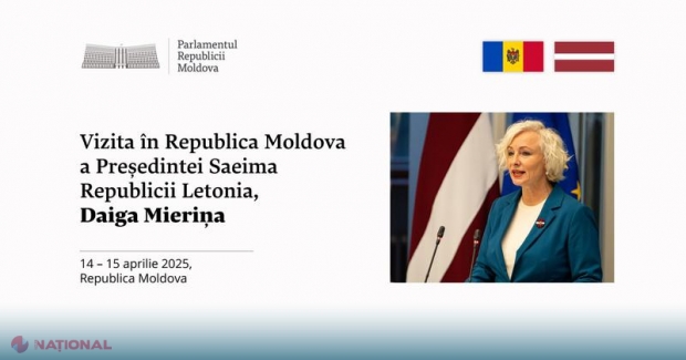 Președinta Parlamentului Letoniei vizitează Moldova: întâlniri importante pentru cooperarea bilaterală