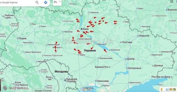 Atac nocturn cu drone asupra Ucrainei: zeci de aparate lansate de Rusia, pagube și răniți în Kiev și alte regiuni