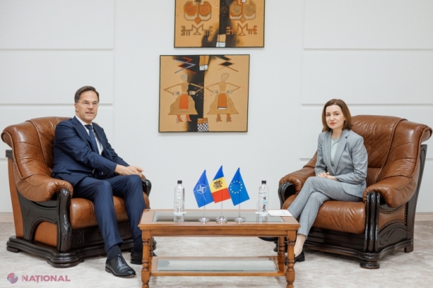 Maia Sandu și Mark Rutte discută despre securitatea regională și cooperarea cu NATO în Chișinău