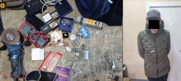 VIDEO // Un apartament din Chișinău, „curățat” de aproape 40 000 de lei: Cum a acționat hoțul