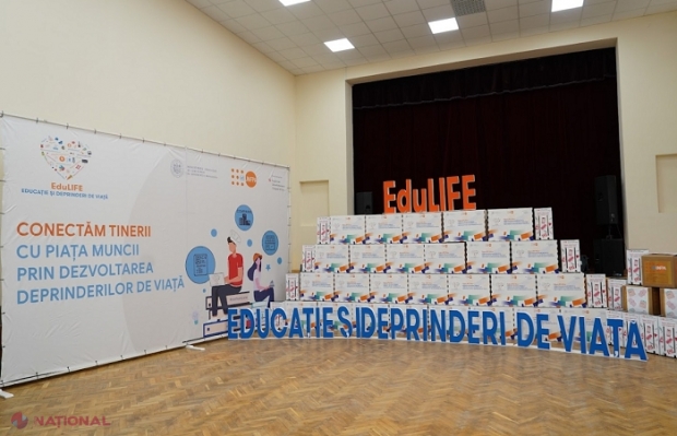 Resurse educaționale și produse de igienă menstruală în valoare de circa 1,5 milioane de lei, donate învățământului profesional tehnic din R. Moldova