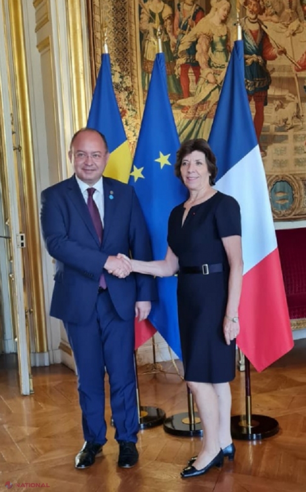 Ministrul de Externe al României, Bogdan Aurescu, discuții cu omologul francez despre sprijinirea R. Moldova și Ucrainei în procesul de integrare europeană