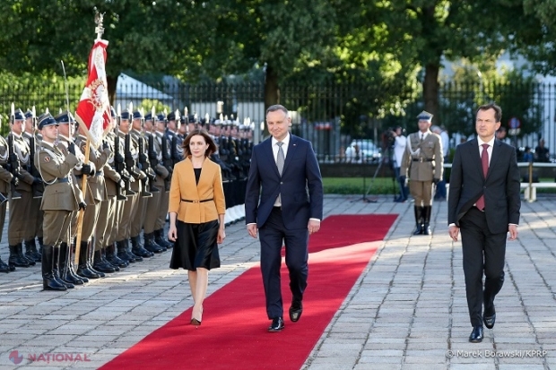 Președinta Maia Sandu, vizită în Polonia: Proiecte comune și ajutor pentru Ucraina, stat atacat militar de Federația Rusă