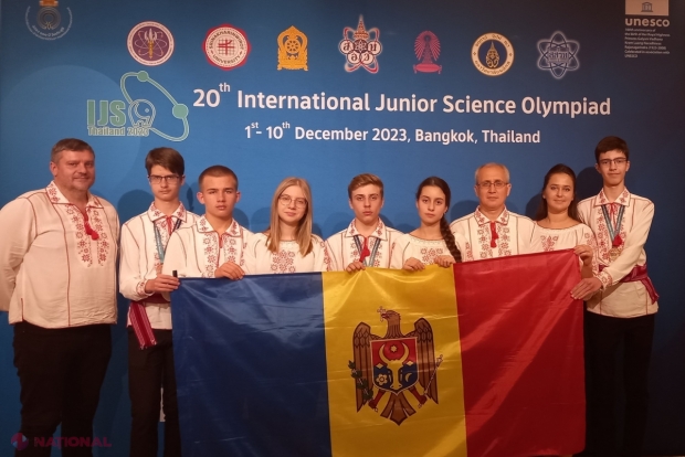 O medalie de argint și două de bronz pentru R. Moldova la Olimpiada Internațională de Științe pentru Juniori