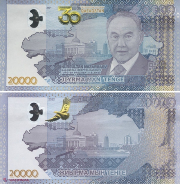 Kazahstanul îl scoate pe fostul dictator Nazarbaev de pe bancnote. Va fi înlocuit cu un vultur