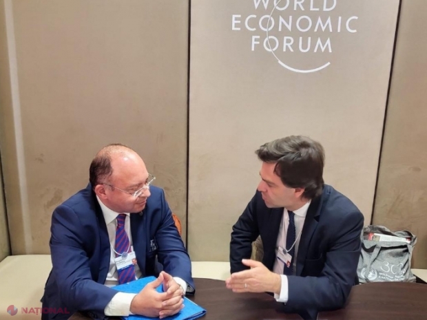 Vicepremierul Popescu, întâlnire cu ministrul român de Externe, Bogdan Aurescu, la Davos: România este cel mai important susținător al perspectivei europene de aderarea a R. Moldova la Uniunea Europeană