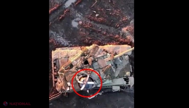 VIDEO // O nouă INVENȚIE a militarilor ucraineni. Aceștia au ajuns să arunce „baloane Molotov” din dronă. Cum a fost distrus un tanc