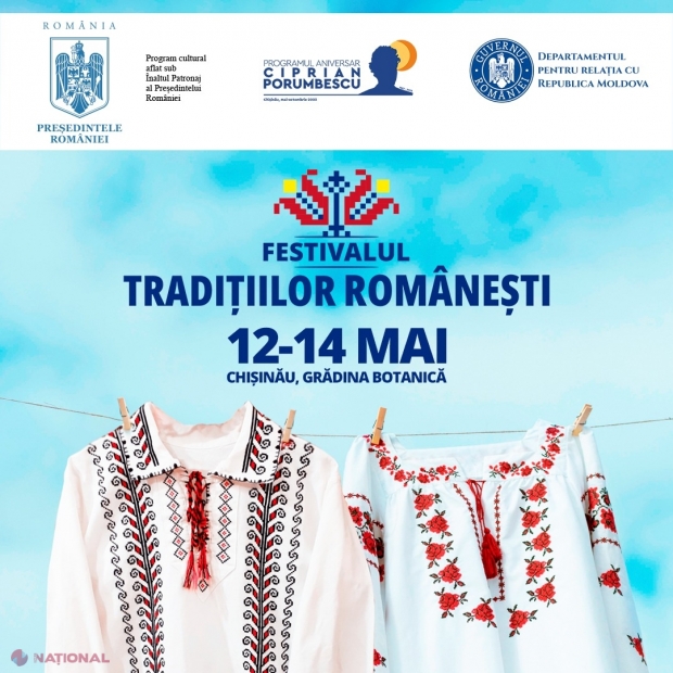 „Festivalul Tradițiilor Românești”, eveniment de excepție organizat la Chișinău de DRRM. În scenă vor urca Loredana Groza, Nicolae Furdui Iancu, Mioara Velicu sau Tulnicăresele Moațele din Câmpeni, iar accesul e GRATUIT