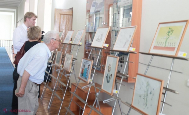 Sala Europei // O expoziție INEDITĂ de caricaturi privind DEZBINAREA societății, vernisată la Chișinău