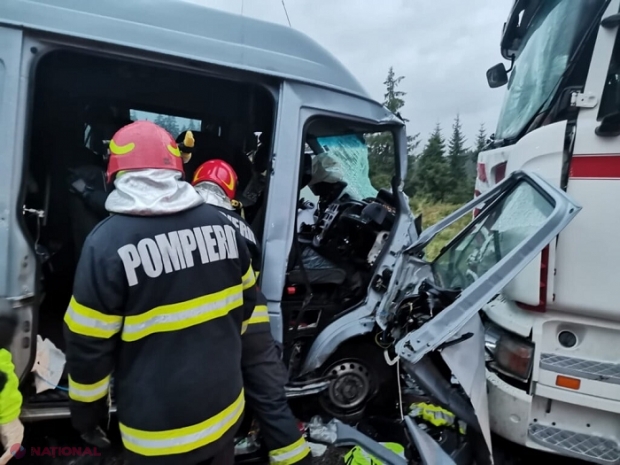 ACCIDENT la Suceava, în urma căruia cinci cetățeni ai R. Moldova au ajuns la spital: Două victime, în stare inconștientă