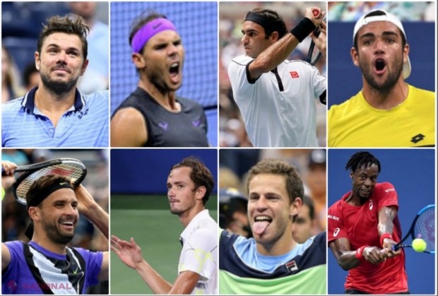 Tabloul complet al sferturilor, simplu masculin de la US OPEN: 8 lucruri de ştiut despre duelurile care pot duce la un prim „Fedal” la Flushing Meadows