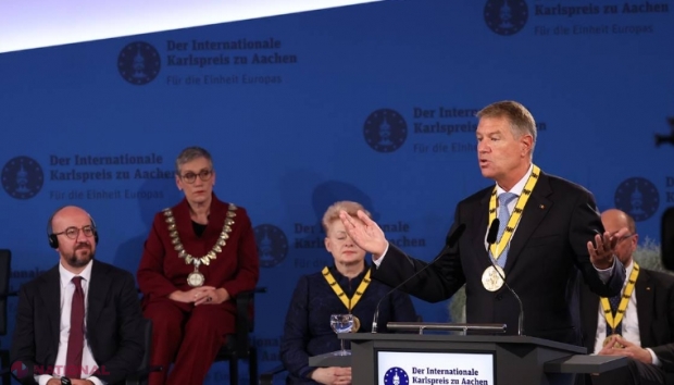 După decernarea Premiului Carol cel Mare, Klaus Iohannis participă la reuniunea Consiliului European și summitul UE – Balcanii de Vest, consacrate unor discuții „strategice” despre rolul global al UE