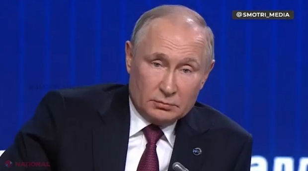 VIDEO // Putin susține că „Gazprom” livrează în R. Moldova gaze la „PREȚURI PREFERENȚIALE” și că Rusia nu are nicio tangență cu „stingerea luminii”. Liderul de la Kremlin TACE în privința reducerii volumelor: „Rusia e de vină pentru tot…”