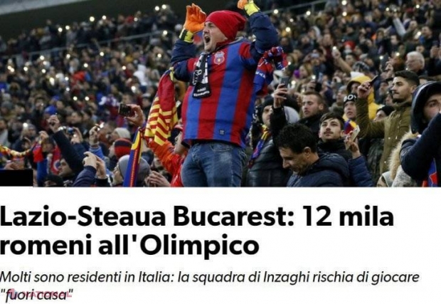 Italienii SPERIAȚI de numărul uriaș de români care vor fi pe stadion la meciul #LAZIO-FCSB