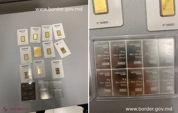 Un cetățean străin a încercat să scoată din R. Moldova mai multe LINGOURI de aur