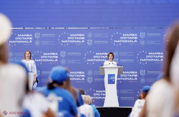Președinta Maia Sandu, pledoarie în favoarea Limbii Române: „Azi celebrăm libertatea și bucuria de a trăi în limba noastră. Vă mulțumesc tuturor pentru grija de a vorbi și a scrie corect”