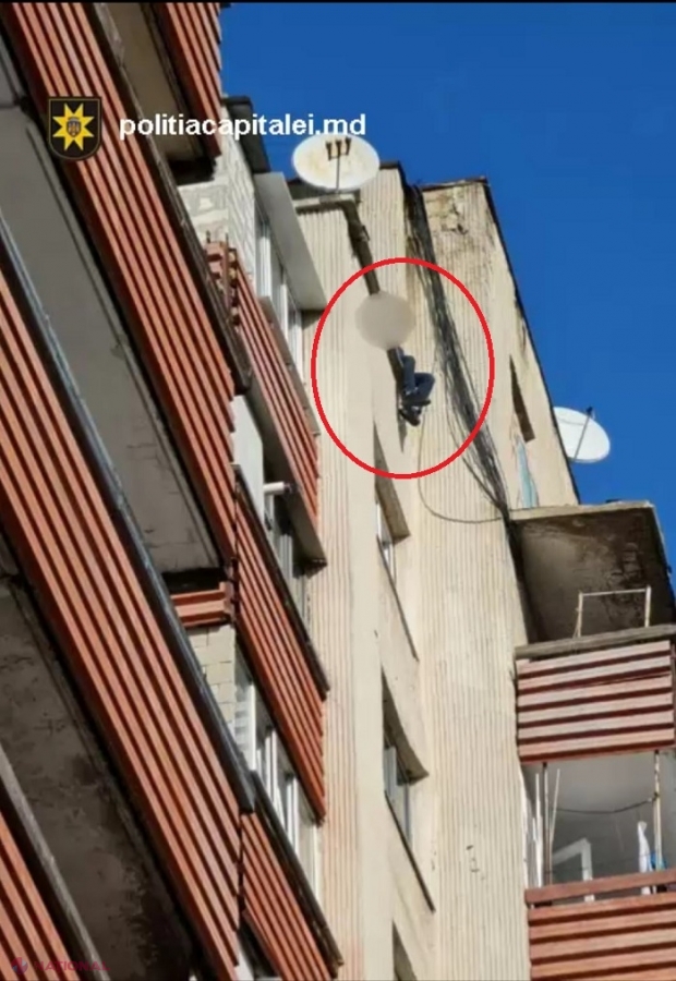 Un tânăr de 24 de ani, la un pas de a se arunca în gol de pe acoperișul unui bloc din Chișinău: Suferea din dragoste