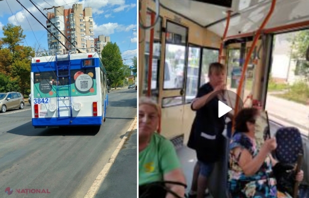 VIDEO // O mamă, UMILITĂ de taxatoarea și șoferul unui troleibuz din Chișinău. Femeia a solicitat ajutor pentru a intra cu căruciorul, dar a fost înjurată: „Închide-ți gura, fa… Dacă faceți copii, atunci aveți grijă și duceți-i cu mașina”