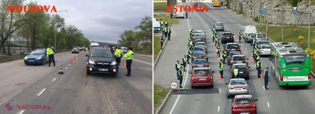 Operațiune INEDITĂ a polițiștilor din R. Moldova, preluată de la colegii estonieni: În rând, cu aparate în mâini, testând șoferii