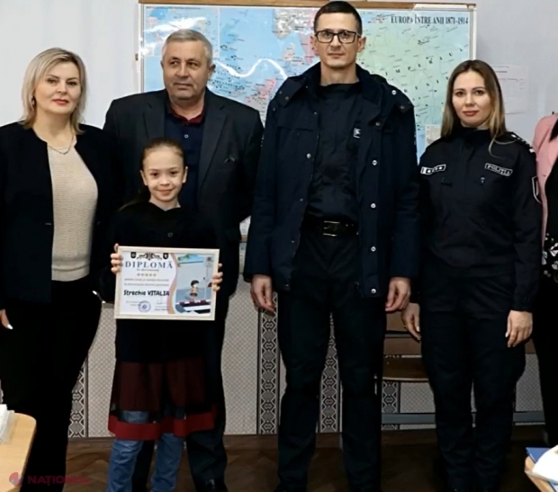 VIDEO // Poliția a vizitat-o pe Vitalia, eleva din Orhei care a fost la un pas să fie spulberată pe trecerea de pietoni