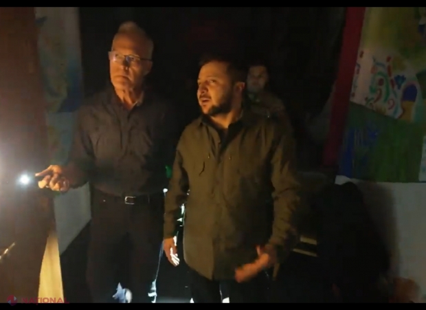 VIDEO // Cum se trăieşte în BUNCĂRUL de război al lui Volodimir Zelenski: fără telefoane, lumină şi fără somn