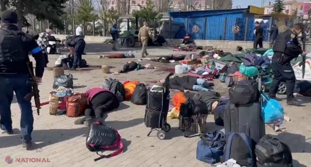 VIDEO // Carnagiu la Kramatorsk, soldat cu cel puțin 30 de MORȚI și 100 de răniți. O rachetă rusească a fost lansată asupra GĂRII, unde se aflau mii de persoane