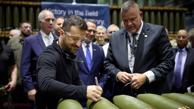 „Planul victoriei”: Volodimir Zelenzki și-a început vizita în SUA cu un tur al uzinei de muniții din orașul natal al lui Joe Biden