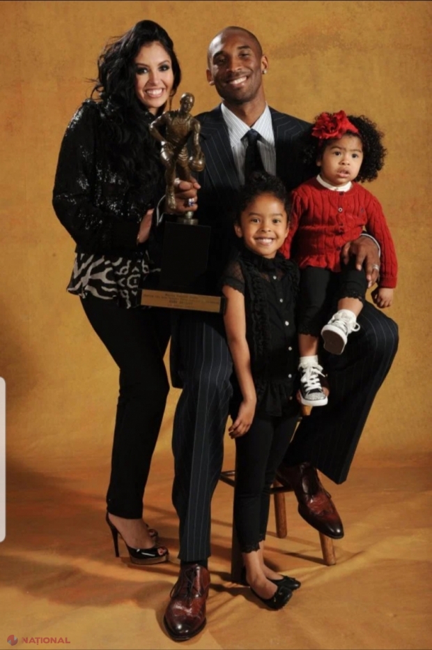 Soția lui Kobe Bryant și trei din cele patru fiice au scăpat: Copila cea mai mare era alături de tatăl ei în elicopter