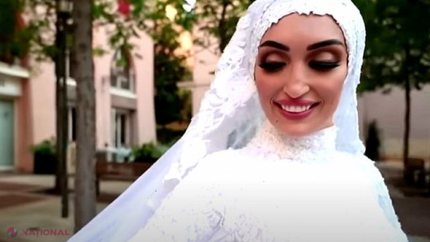 VIDEO // O mireasă din Liban și-a văzut moartea cu ochii în timpul exploziei din Beirut: Tocmai făcea poze în rochie albă, pe străzile din oraș
