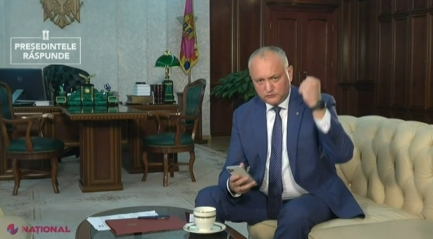 VIDEO // Președintele Dodon se laudă, în direct, că AMENINȚĂ agenții economici și funcționarii. „Le-am spus că le rupem capul...”