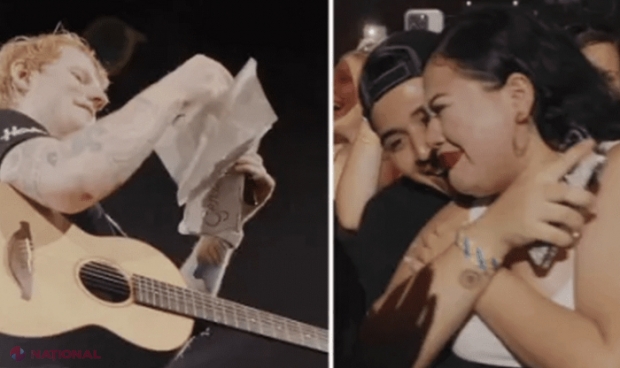 Surpriza lui Ed Sheeran pentru un cuplu aflat la concertul său din Kansas City: „E prima oară în cariera mea”