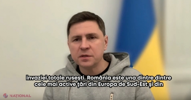 VIDEO // Consilierul lui Zelenski, RECUNOSCĂTOR României și poporului român. Mihailo Podoliak: „Suportul România pentru Ucraina este incomensurabil E vorba de suport militar, financiar și logistic”