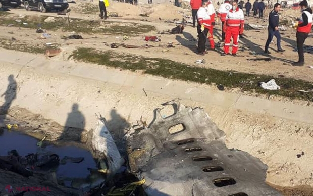 Kiev: Principalele versiuni ale prăbușirii Boeing-ului din Iran sunt atacul terorist și eroare a forțelor antiaeriene