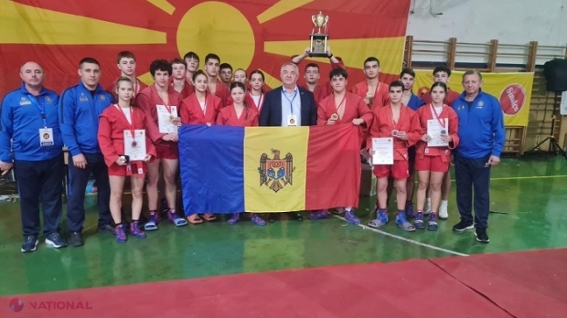 SAMBO // 16 medalii pentru lotul național la Campionatul Balcanic, rezervat cadeților și juniorilor: R. Moldova, pe locul II