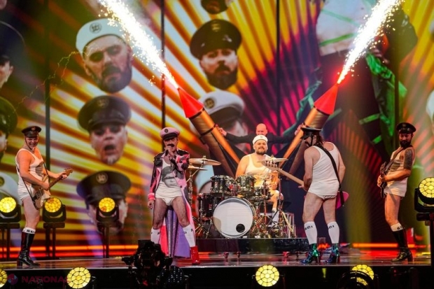 VIDEO // O trupă rock l-a ironizat pe Putin la Eurovision 2023: A cântat în chiloți, cu rachete uriașe fluturând pe scenă. Despre ce a cântat Ucraina