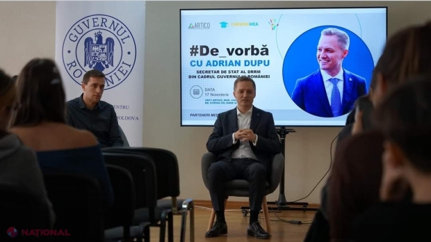 Ce înseamnă să fii secretar de stat al DRRM sau să deții o funcție de demnitate publică. Adrian Dupu le-a dezvăluit tinerilor din R. Moldova cum să-și construiască o CARIERĂ de succes