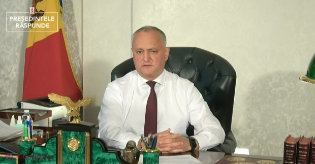 Dodon amenință cu ANTICIPATE, după ce majoritatea parlamentară PSRM – PD a mai PIERDUT patru deputați. Acesta spune că NU va accepta să fie învestit un Guvern format din transfugi. „Probabil e PĂPUȘARU de la Miami în spate”