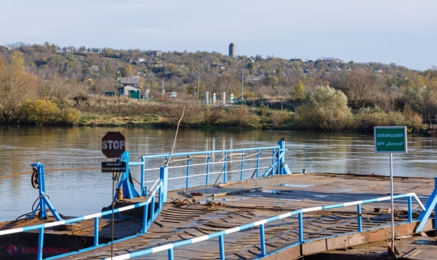 Circulație INTERZISĂ: Mijloacele plutitoare în punctele de trecere a frontierei fluviale Cosauți-Iampol și Soroca-Țekinovka, un PERICOL pentru călători