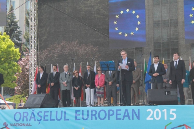 FOTOREPORTAJ de Ziua Europei! Pirkka Tapiola şi-a ţinut discursul în limba ROMÂNĂ