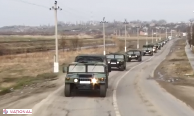 VIDEO // Un contingent al Armatei Naționale s-a deplasat în România la un exercițiul multinațional. Va participa cu 12 unităţi de tehnică şi echipament militar