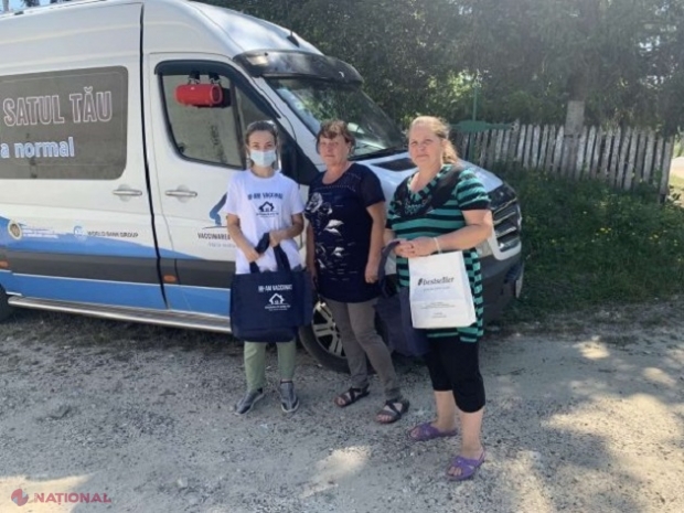 „Autocarul Sănătății” merge în raioanele cu cea mai mică rată de vaccinare împotriva COVID-19, pentru a convinge populația să se imunizeze