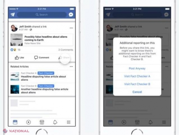 Facebook doreşte să combată fenomenul Fake News